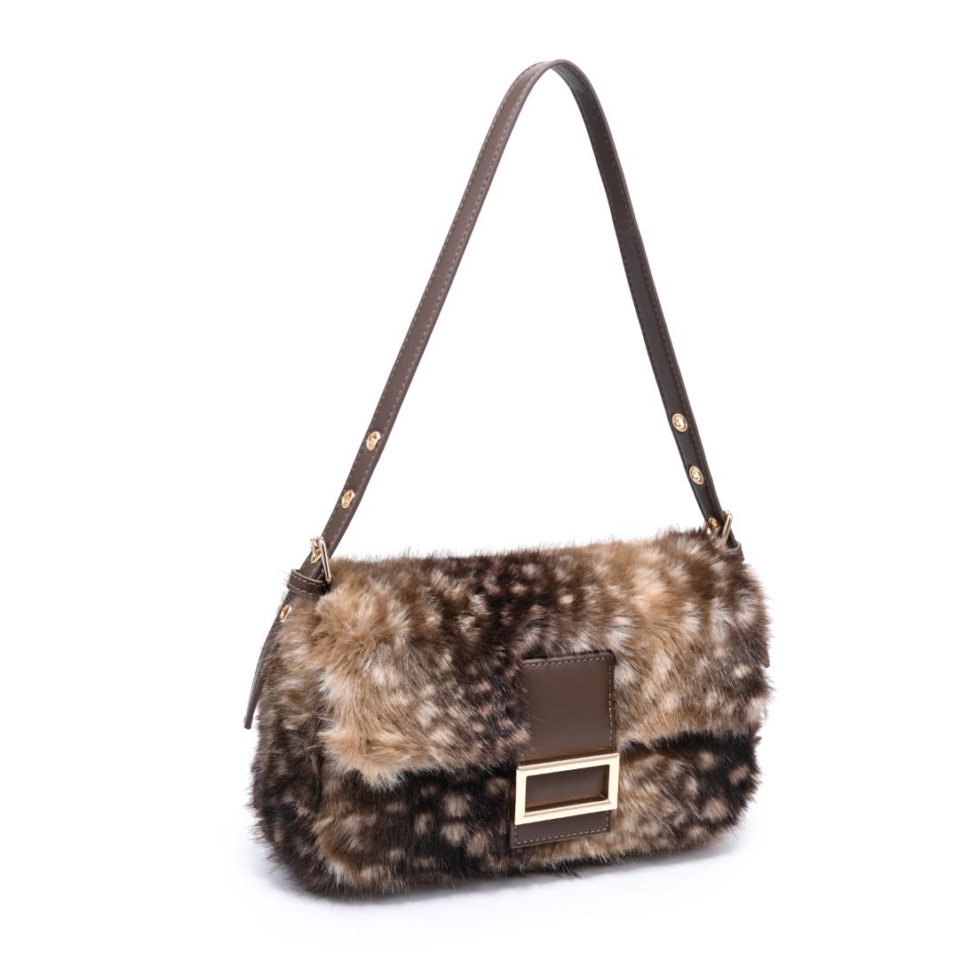 Urban Expressions Beverly - Faux Fur Crossbody 840504212444 View 6 | Fawn Brown