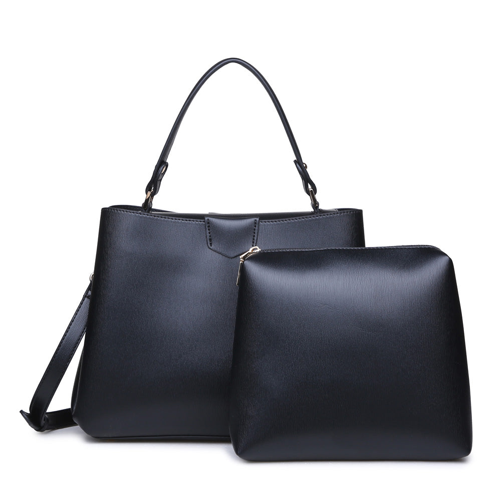 Woman wearing Black Urban Expressions Jessamy Tote NA-840611149305 View 2 | Black