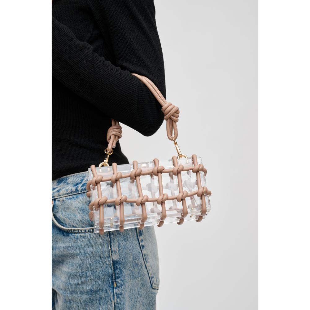 Woman wearing Natural Urban Expressions Mavis Evening Bag 840611191687 View 4 | Natural