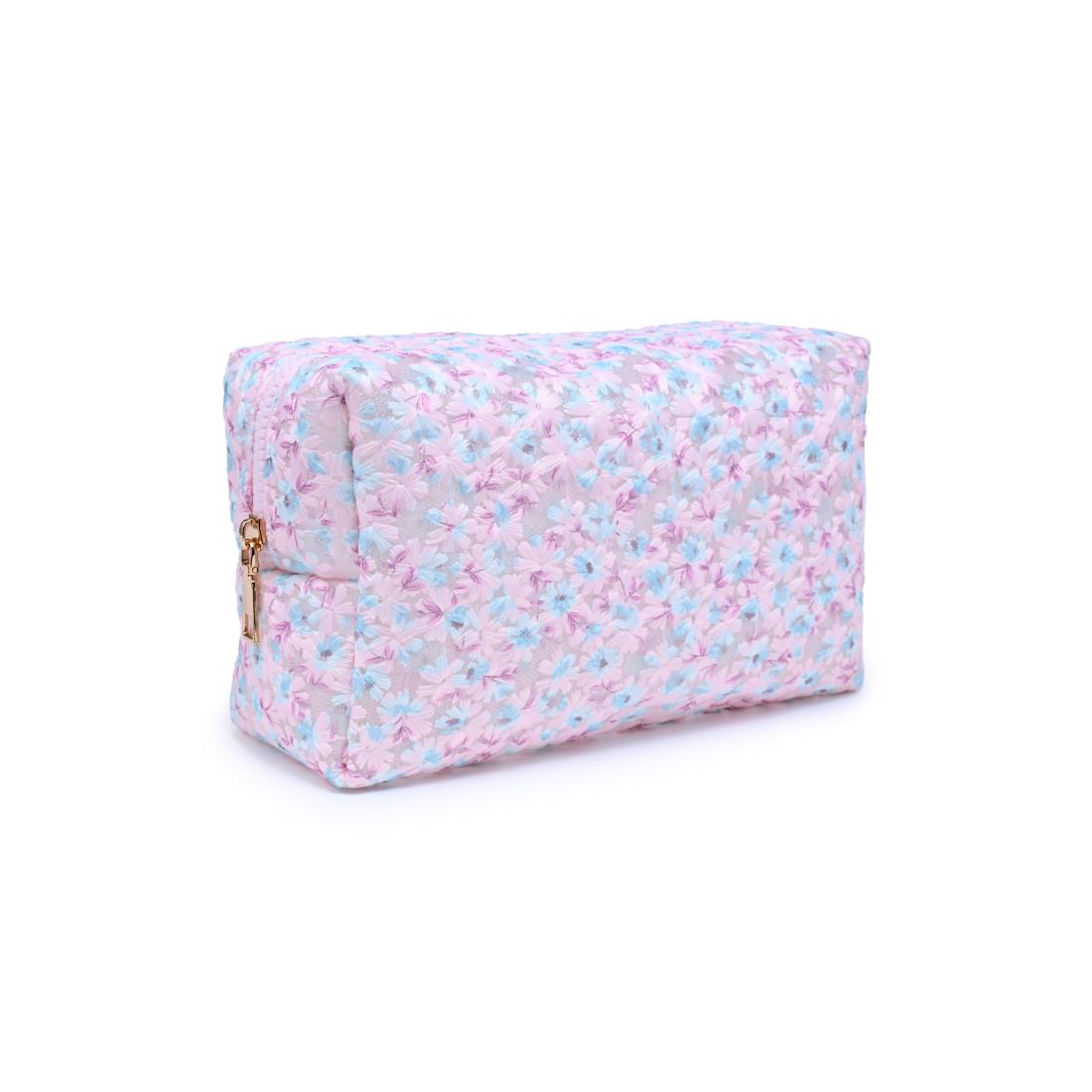 Urban Essentials City Bloom Cosmetic & Travel Organizer Pouch 840504207532 View 2 | Pink