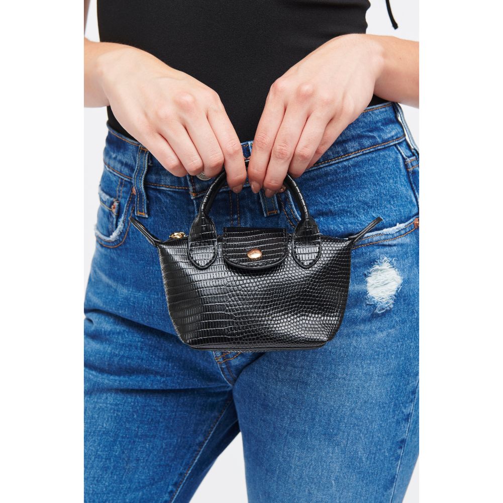Woman wearing Black Urban Expressions Hayley Mini Bag 840611185686 View 2 | Black