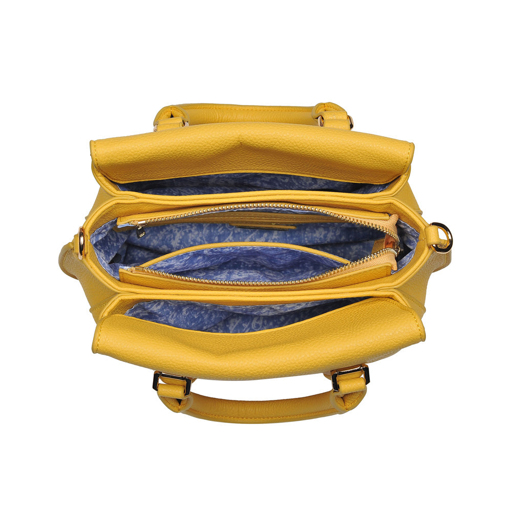 Product Image of Urban Expressions Emmylou Satchel NA-840611146489 View 4 | Mustard