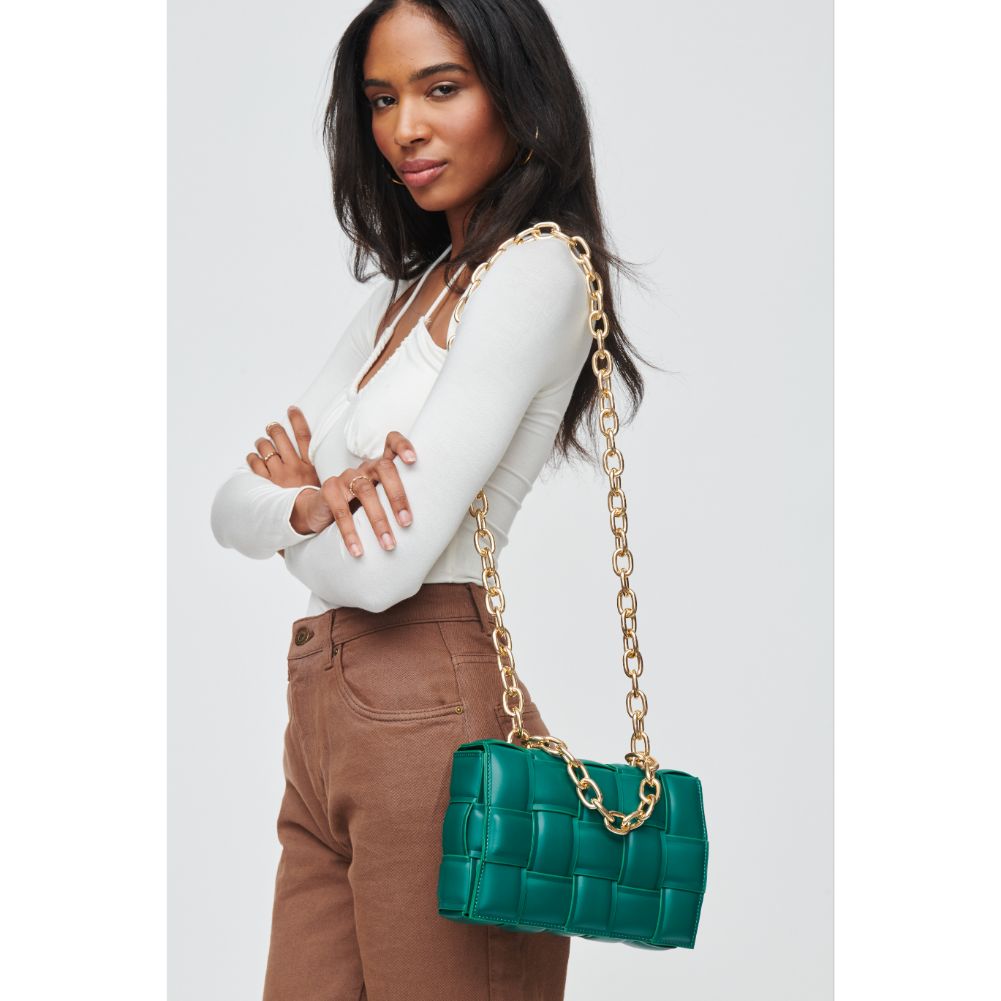 Woman wearing Emerald Urban Expressions Ines Crossbody 840611100474 View 1 | Emerald
