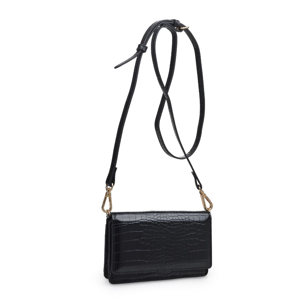 Product Image of Urban Expressions Emma Croc Crossbody 840611169440 View 2 | Black