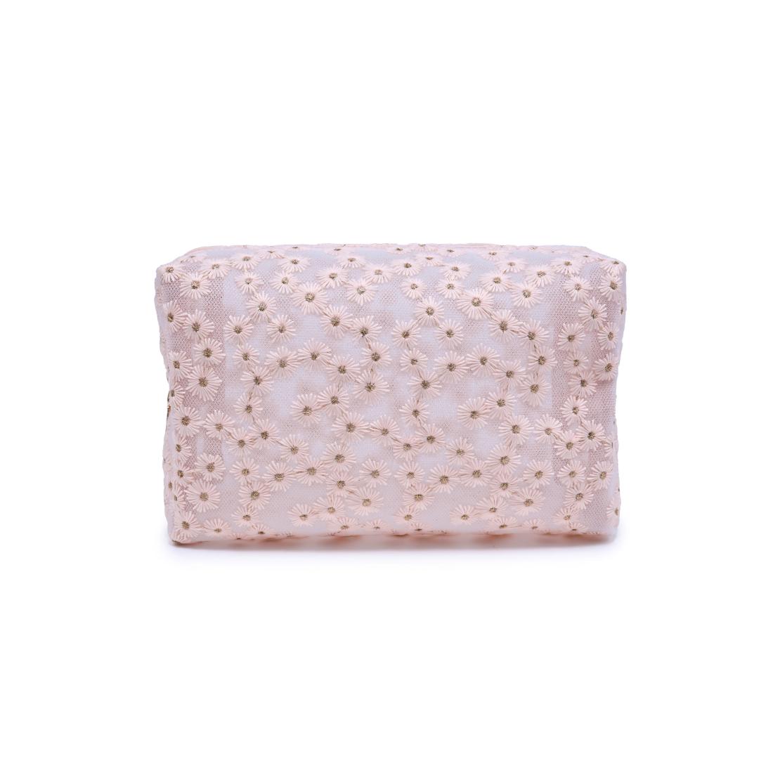 Urban Essentials Daisy Chain Cosmetic & Travel Organizer Pouch 840504207501 View 5 | Pink