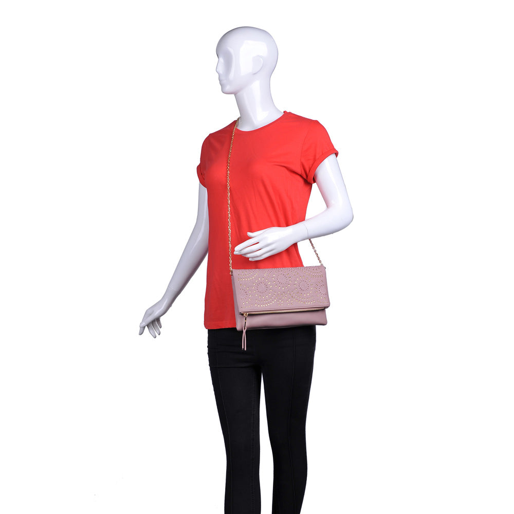 Product Image of Urban Expressions Ellington Embroidered Clutch NA-840611159403 View 5 | Blush