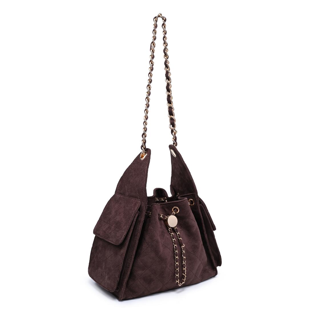 Urban Expressions Willow - Quilted Faux Suede Hobo 840504214189 View 2 | Chocolate