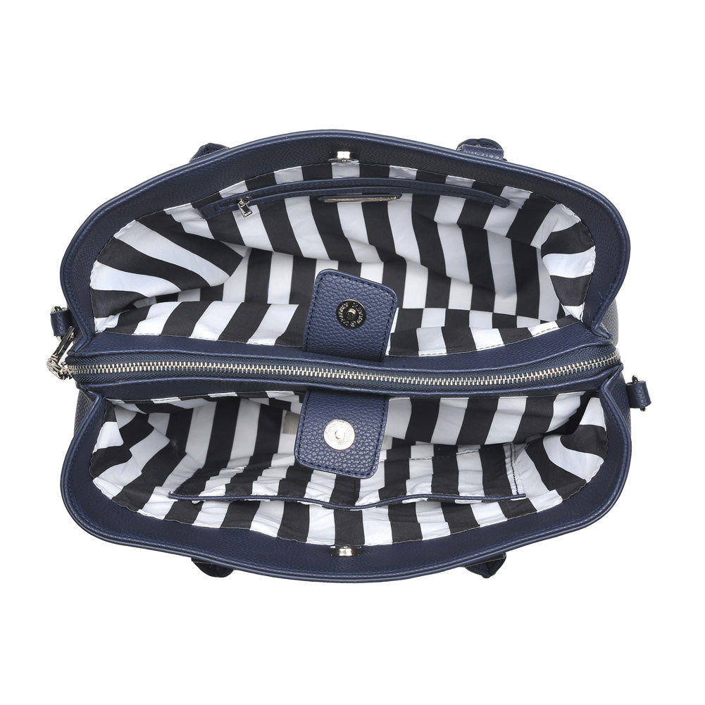 Product Image of Urban Expressions Leighton Satchel NA-840611151087 View 4 | Navy