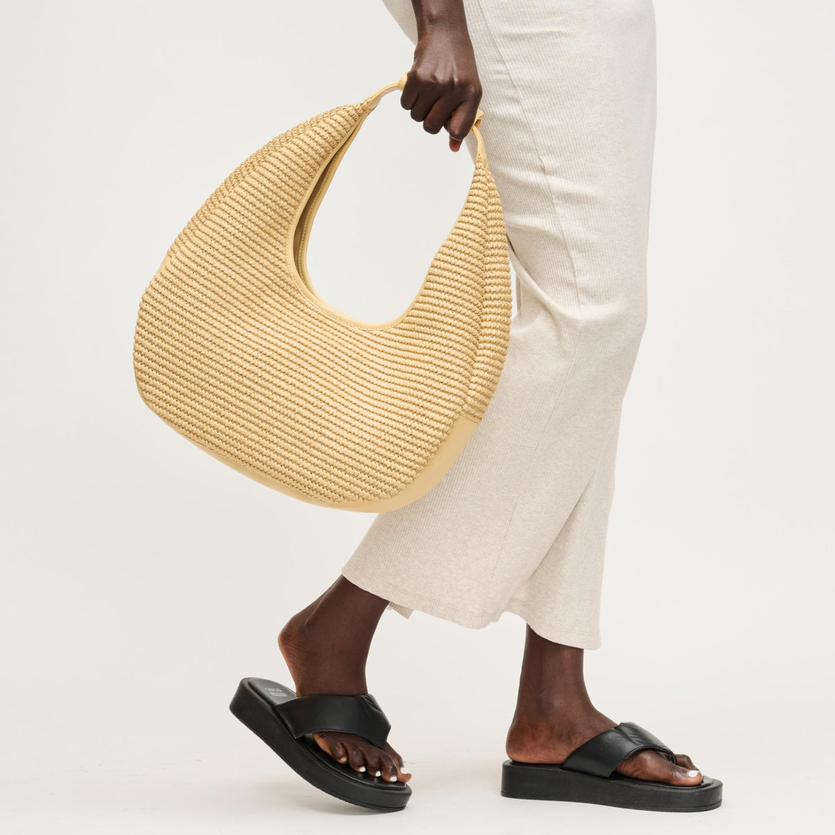Woman wearing Natural Urban Expressions Zoey Tote 840504204760 View 1 | Natural
