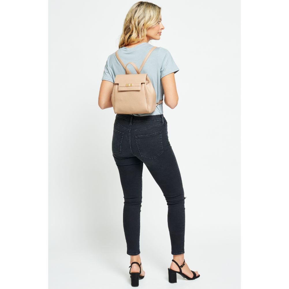 Woman wearing Natural Urban Expressions Turner Backpack 840611177032 View 1 | Natural