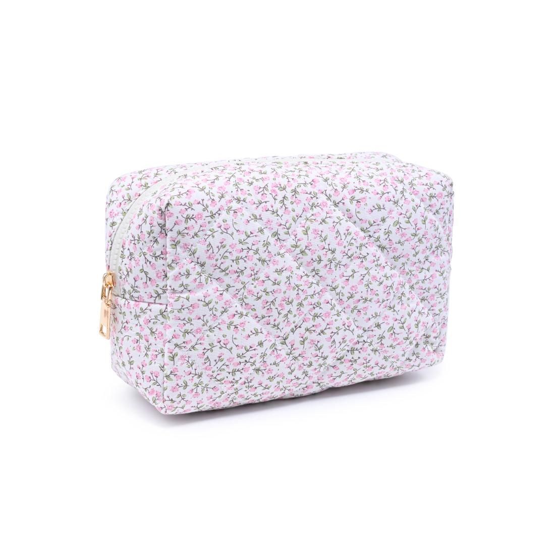 Urban Essentials Garden Glow Cosmetic & Travel Organizer Pouch 840504209888 View 6 | Soft Blush Floral