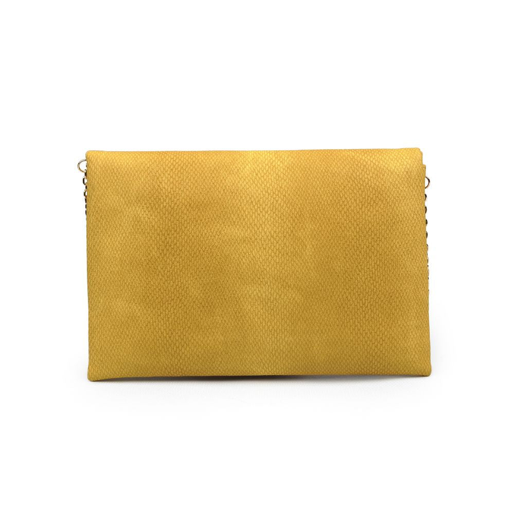 Product Image of Urban Expressions Evie Clutch 840611164933 View 3 | Mustard