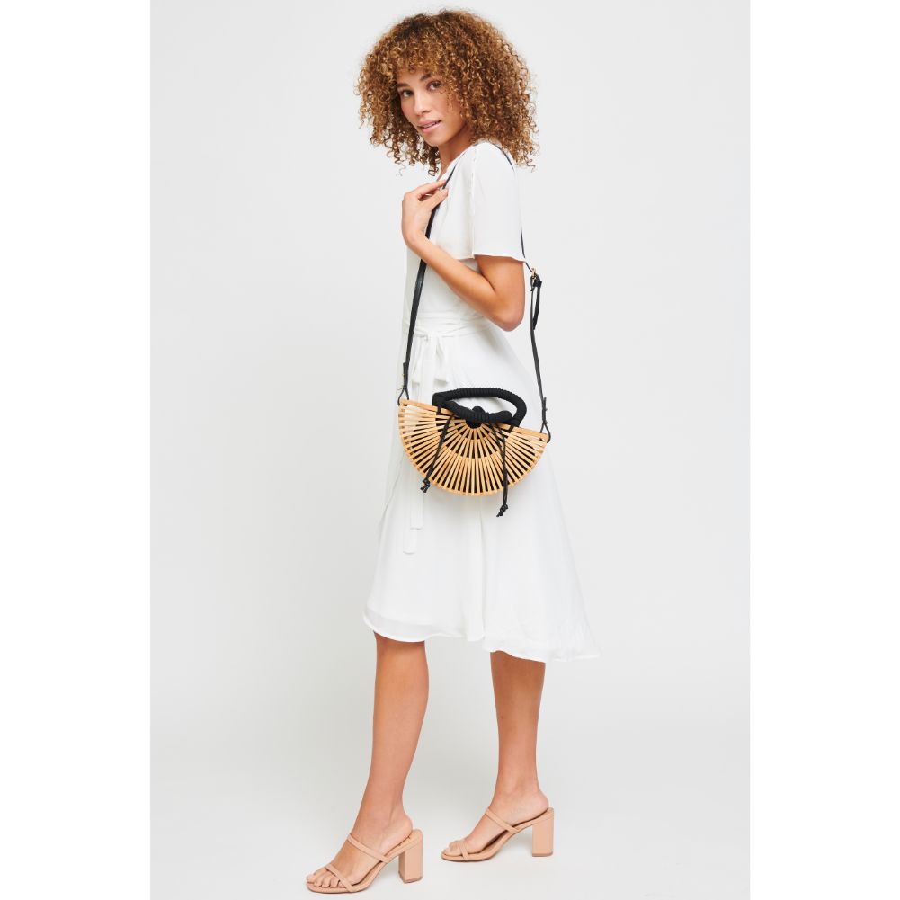 Woman wearing Natural Urban Expressions Curacao Crossbody 840611181787 View 4 | Natural