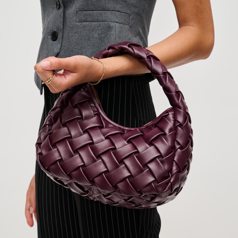 Woman wearing Wine Urban Expressions Noreen Clutch 840611193667 View 1 | Wine
