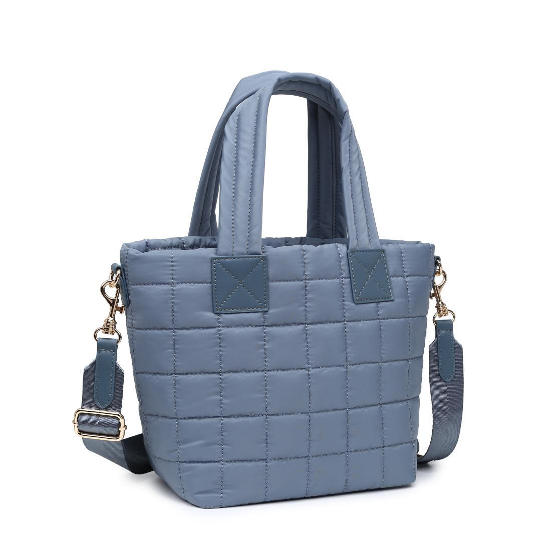 Woman wearing Denim Urban Expressions Lumina Tote 840504205996 View 6 | Denim