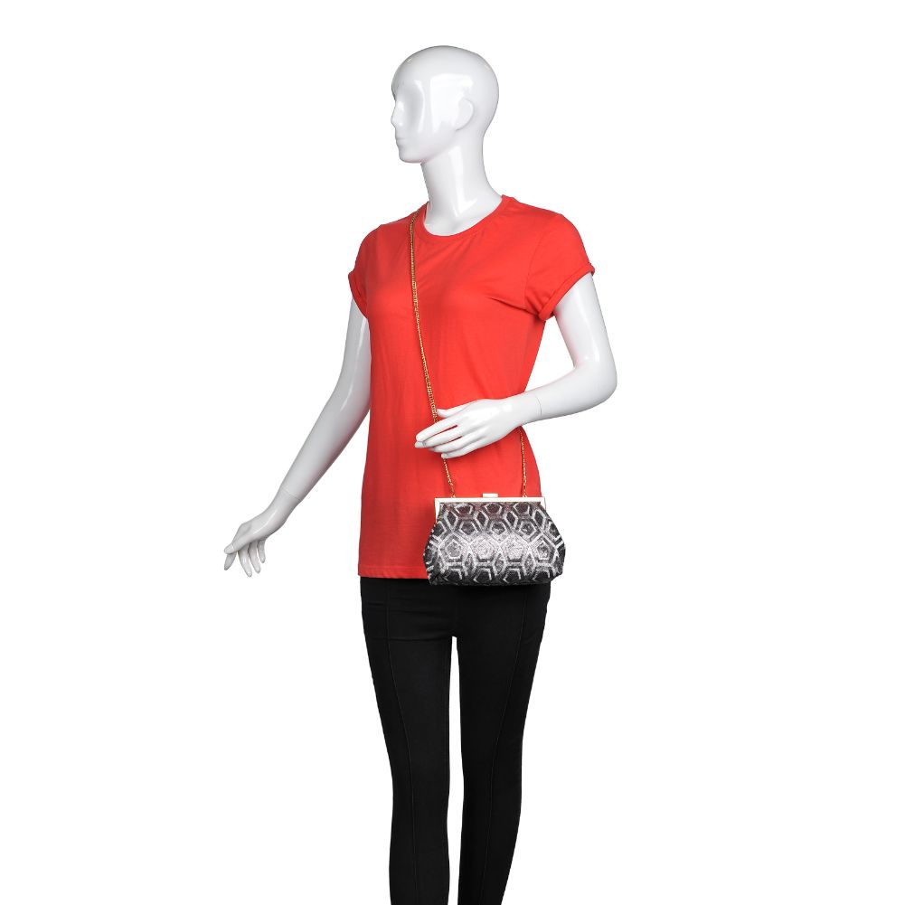 Product Image of Urban Expressions Billie Evening Bag 840611165152 View 5 | Pewter