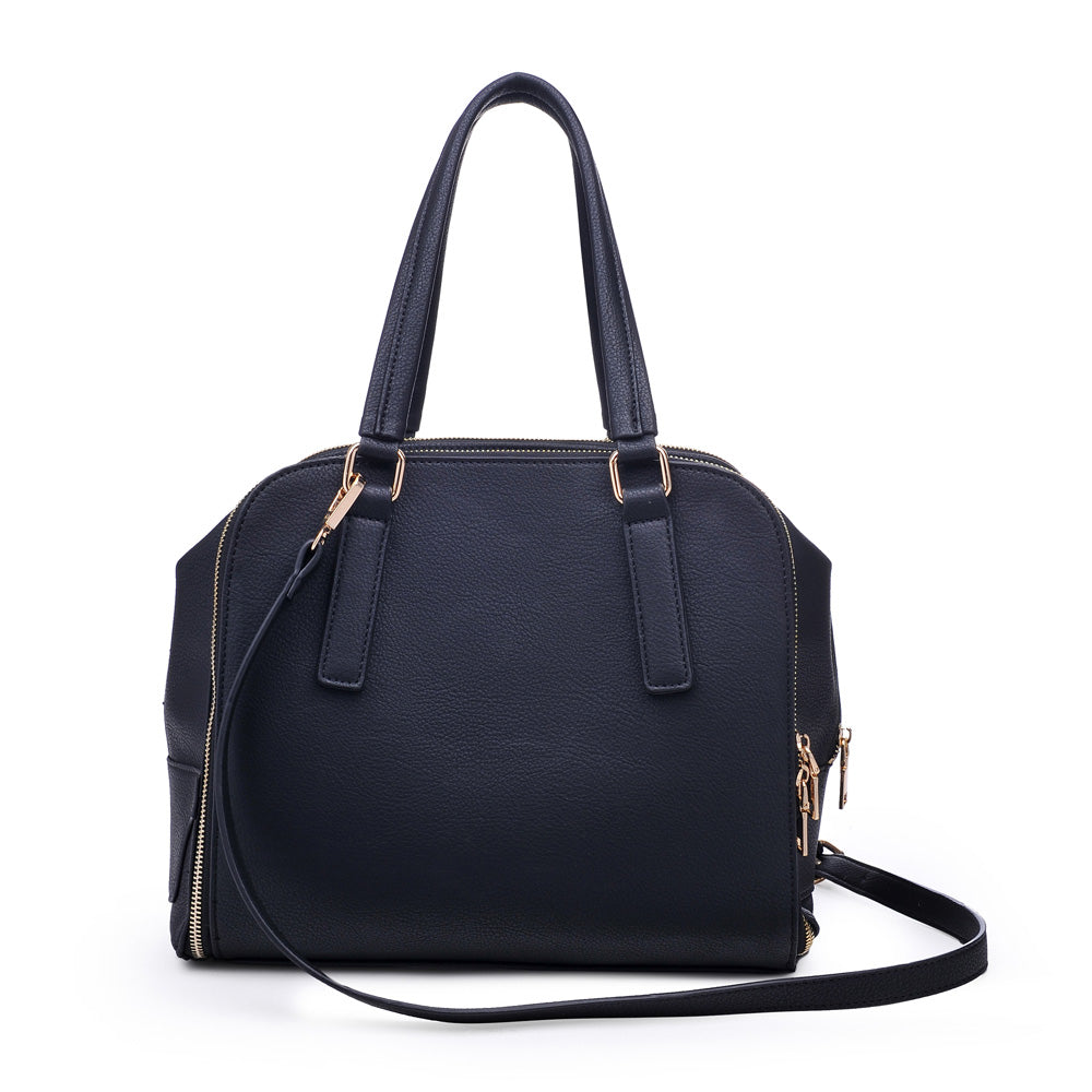 Product Image of Urban Expressions Adriana Satchel NA-840611159076 View 3 | Black