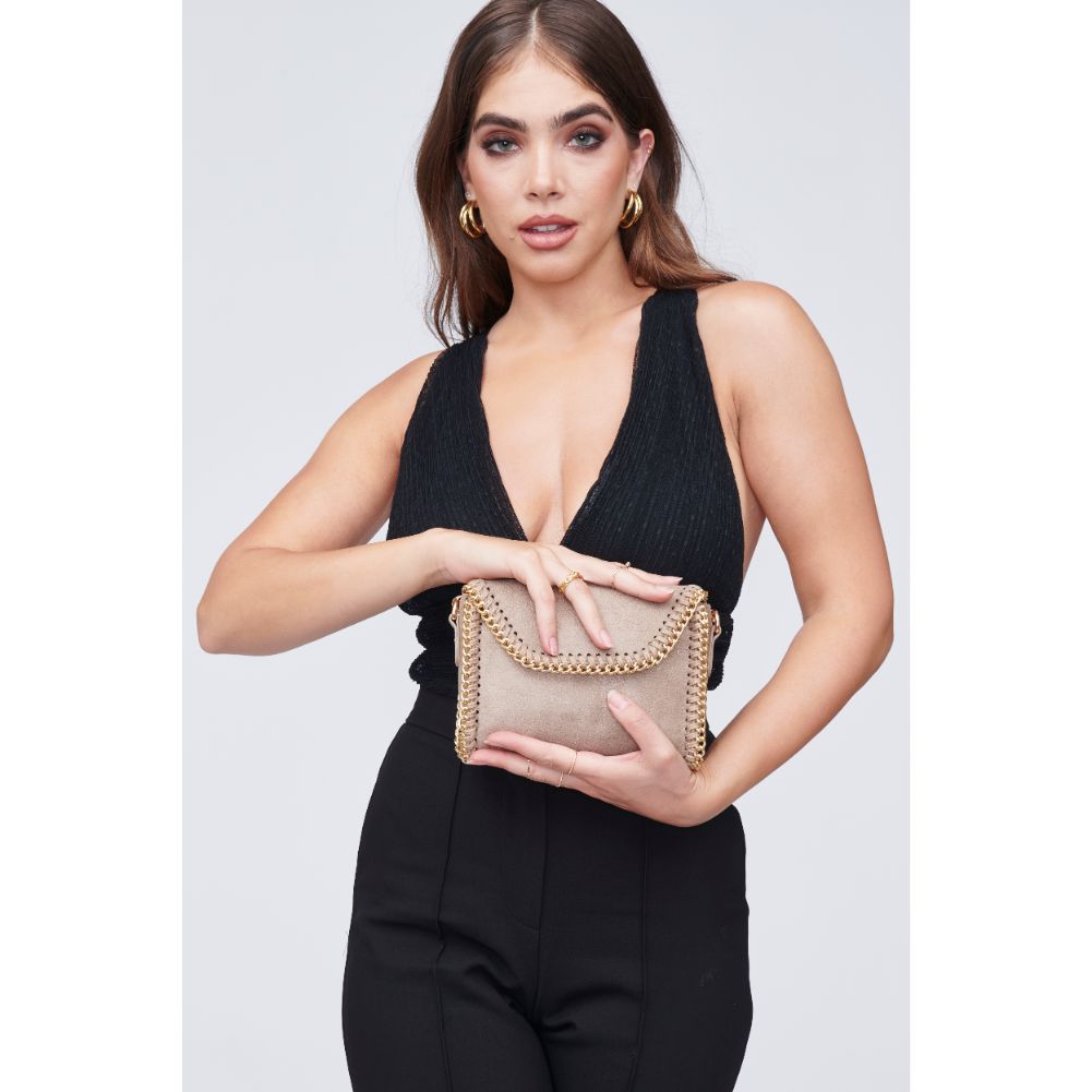Woman wearing Natural Urban Expressions Felicia Crossbody 818209011532 View 4 | Natural