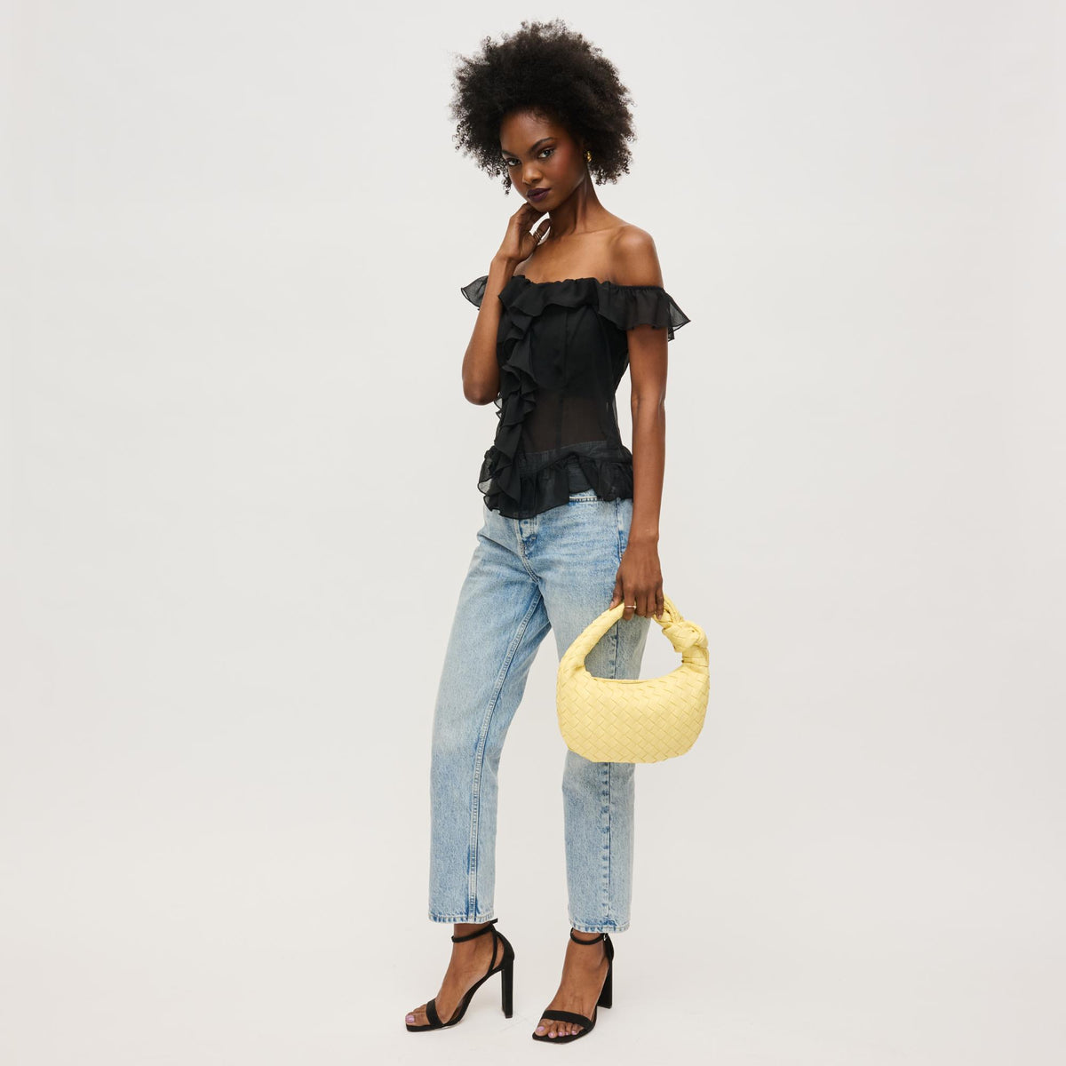 Woman wearing Butter Urban Expressions Lizbeth Clutch 840611148056 View 3 | Butter