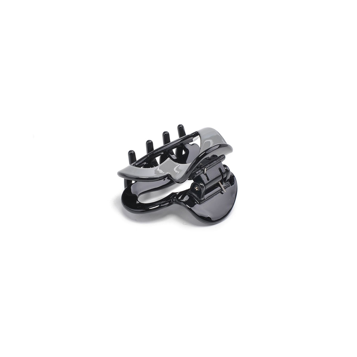 Urban Expressions Heart Design Small Claw Hair Claw 818209013390 View 3 | Gunmetal