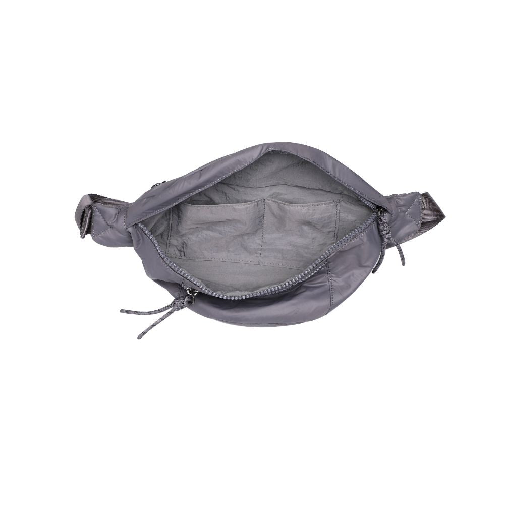 Woman wearing Carbon Urban Expressions Laurence - Nylon Belt Bag 840611114846 View 9 | Carbon