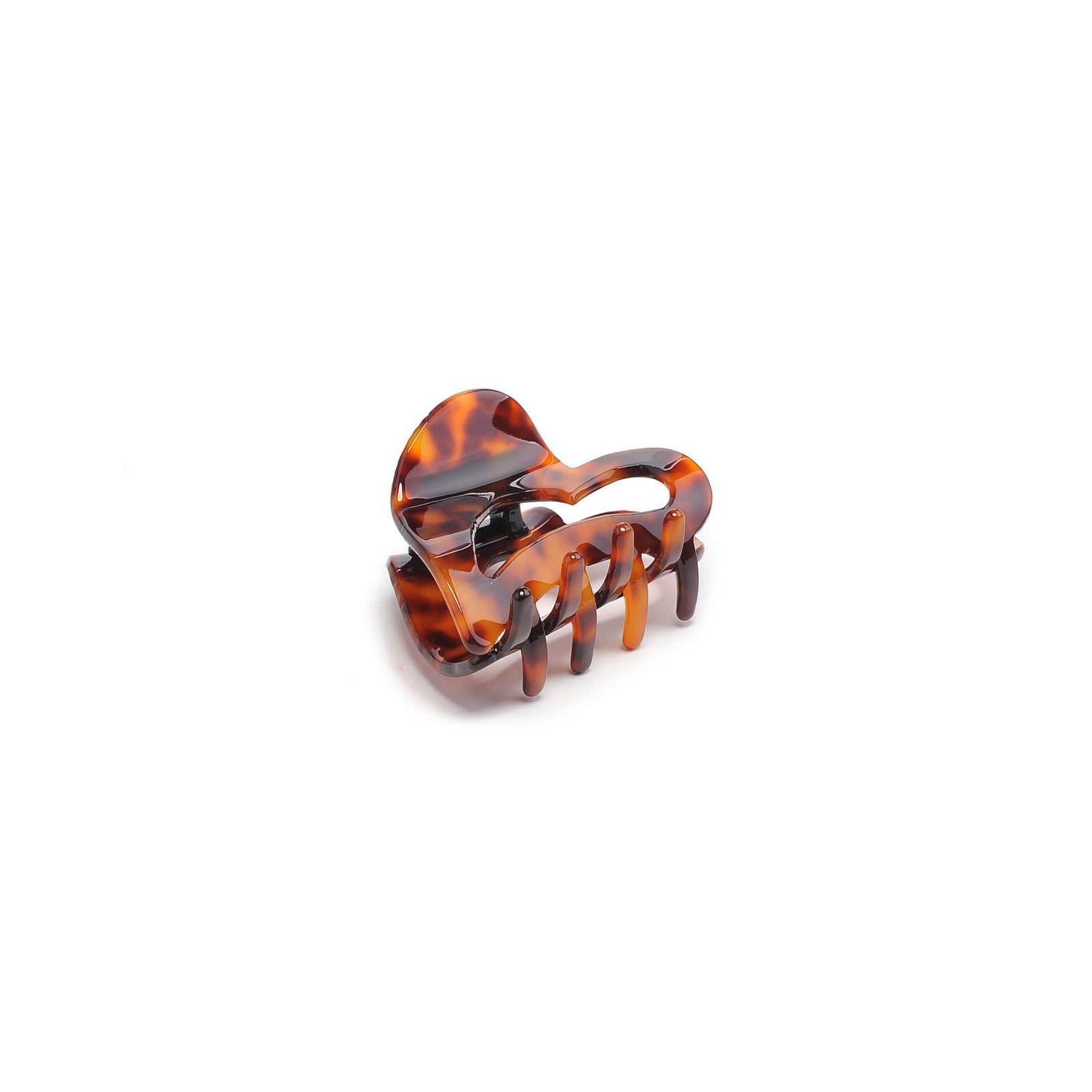 Woman wearing Pink Urban Expressions Heart Design Small Claw Hair Claw 818209013352 View 1 | Pink