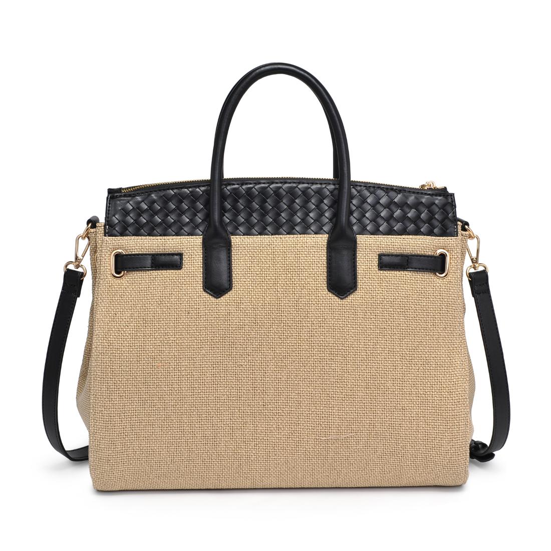 Product Image of Urban Expressions Bertha Satchel 840611133823 View 7 | Natural Black