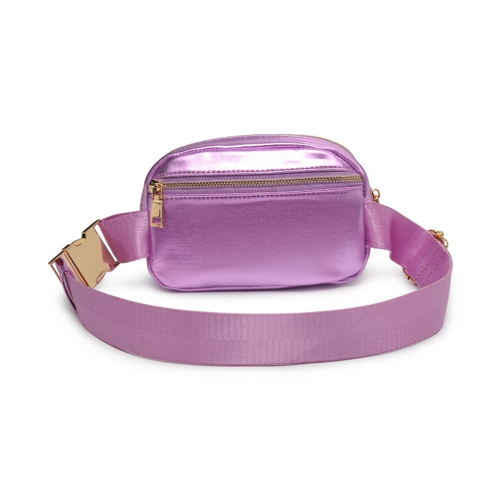Woman wearing Light Pink Urban Expressions Santi Belt Bag 840611190420 View 7 | Light Pink