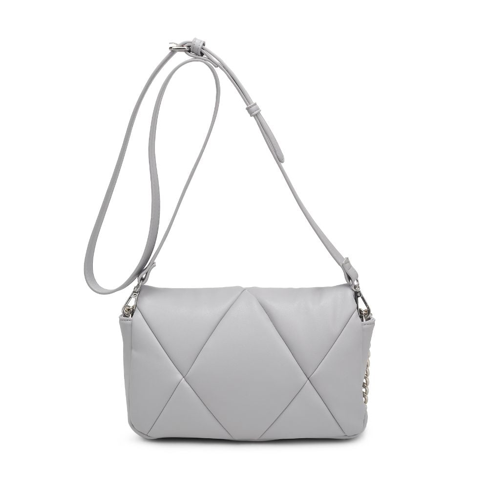 Woman wearing Grey Urban Expressions Anderson Crossbody 840611113818 View 7 | Grey