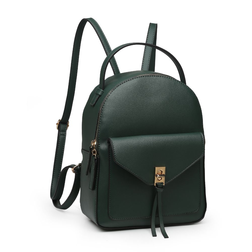Product Image of Urban Expressions Gemma Backpack 840611165633 View 2 | Hunter Green