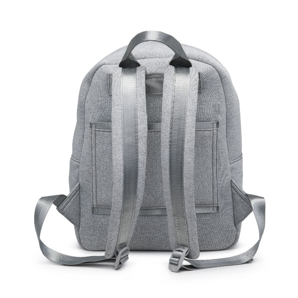 Product Image of Urban Expressions Declan Backpack 840611183002 View 3 | Heather Grey