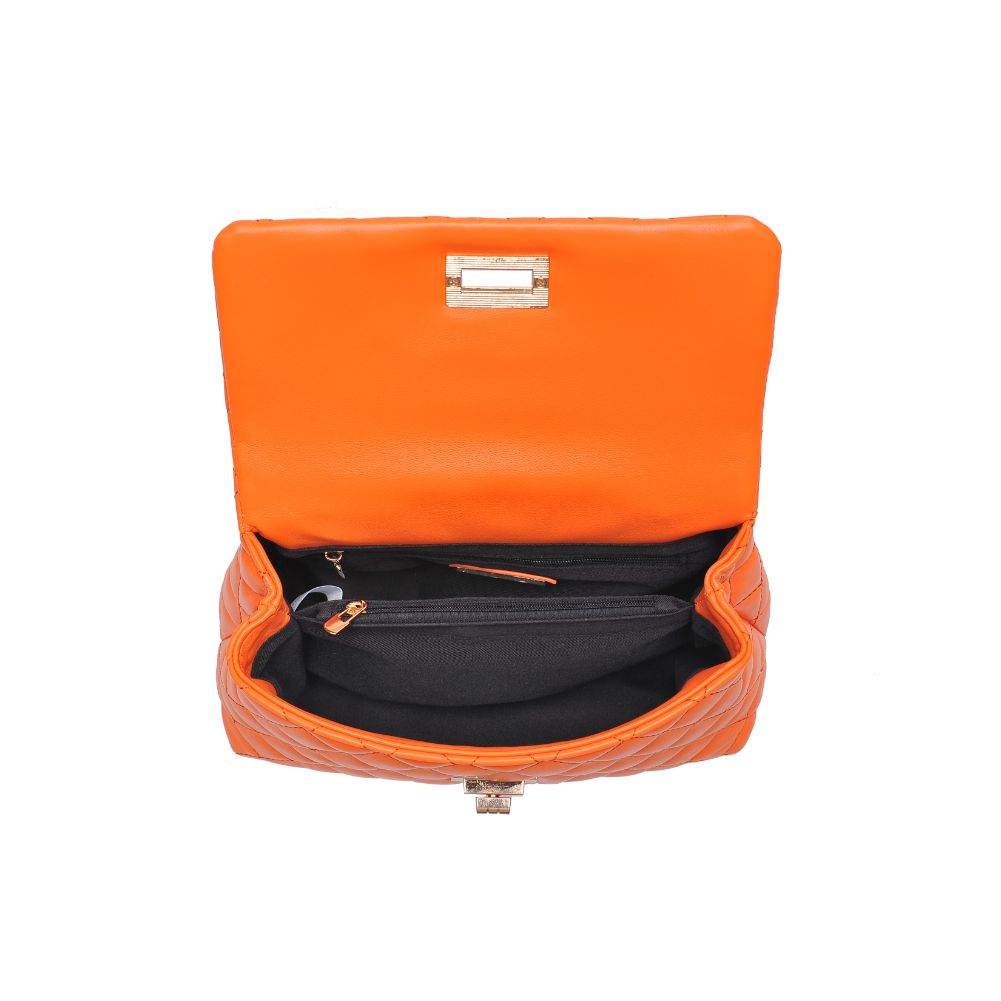 Woman wearing Tangerine Urban Expressions Cordelia - Quilted Crossbody 840611106346 View 9 | Tangerine
