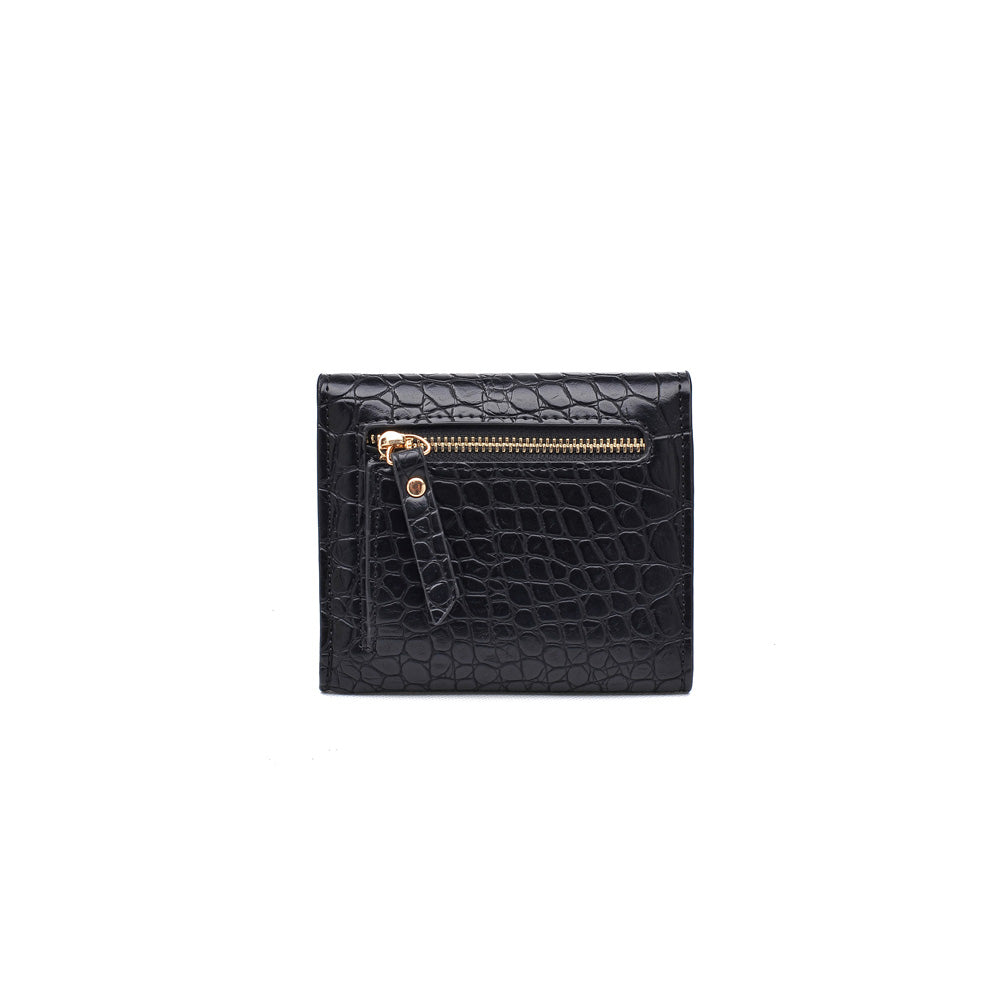Product Image of Urban Expressions Layla Croc Wallet NA-840611154095 View 3 | Black