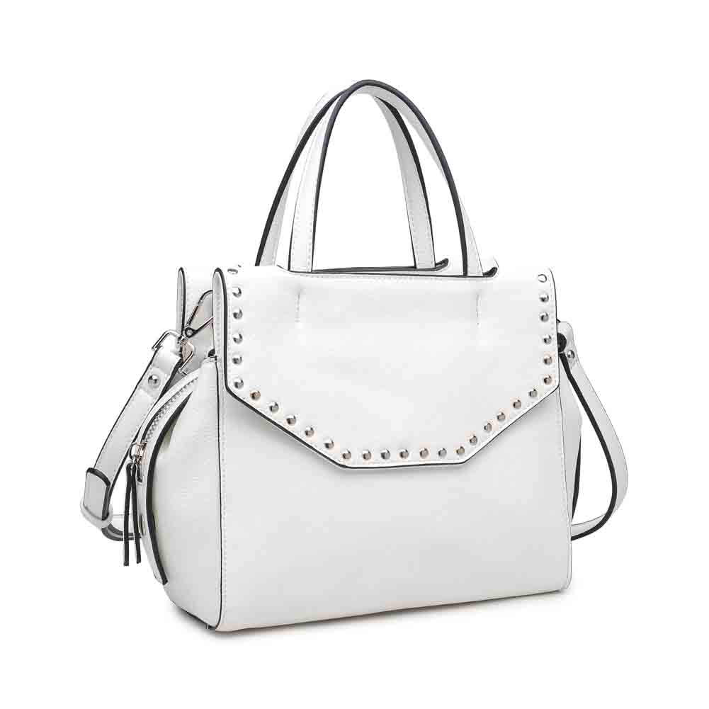 Product Image of Urban Expressions Edison Satchel NA-840611147479 View 2 | White