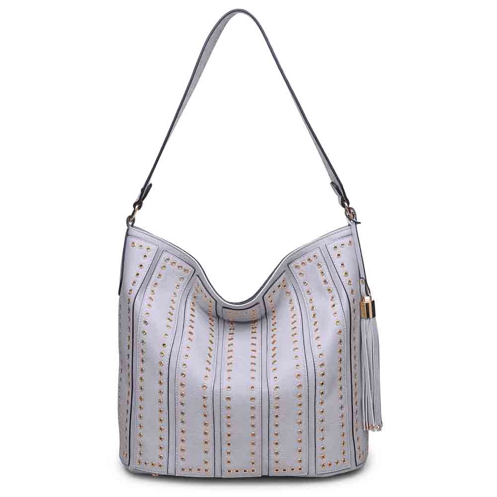 Woman wearing Grey Urban Expressions Nicola Hobo NA-840611126399 View 5 | Grey