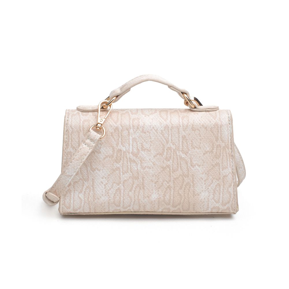 Product Image of Urban Expressions Georgina Snake Crossbody 840611171962 View 7 | Cream