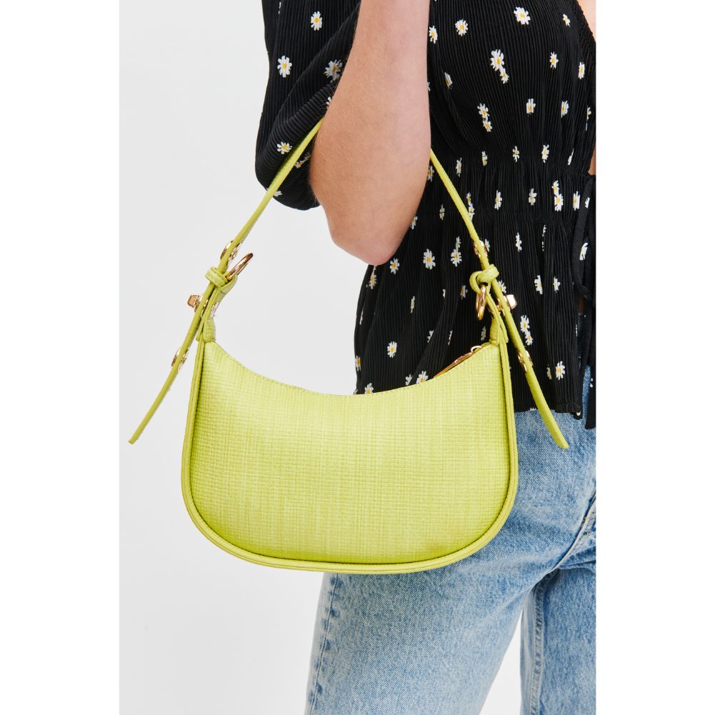 Woman wearing Citron Urban Expressions Rhoda Shoulder Bag 840611118561 View 4 | Citron