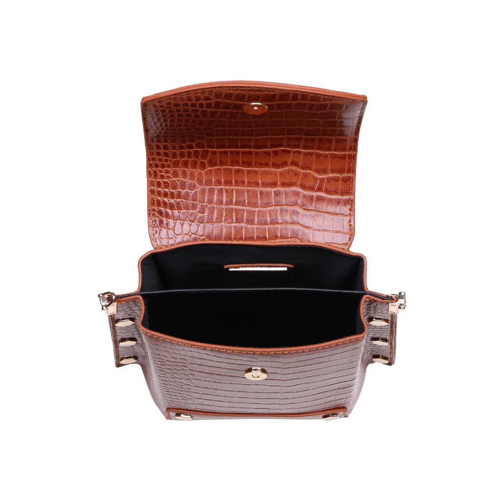Product Image of Urban Expressions Taylor Croc Crossbody 840611165572 View 4 | Cognac