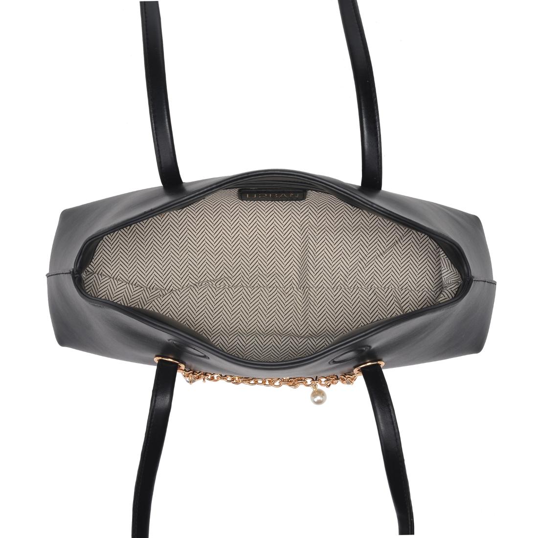 Product Image of Urban Expressions Sable Shoulder Bag 840611198174 View 4 | Black