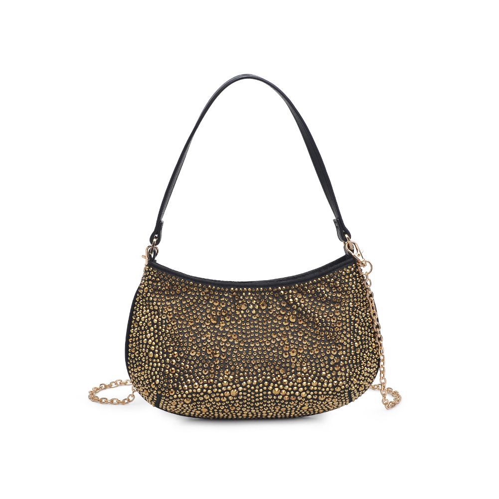 Woman wearing Gold Urban Expressions Simone Evening Bag 840611113870 View 5 | Gold