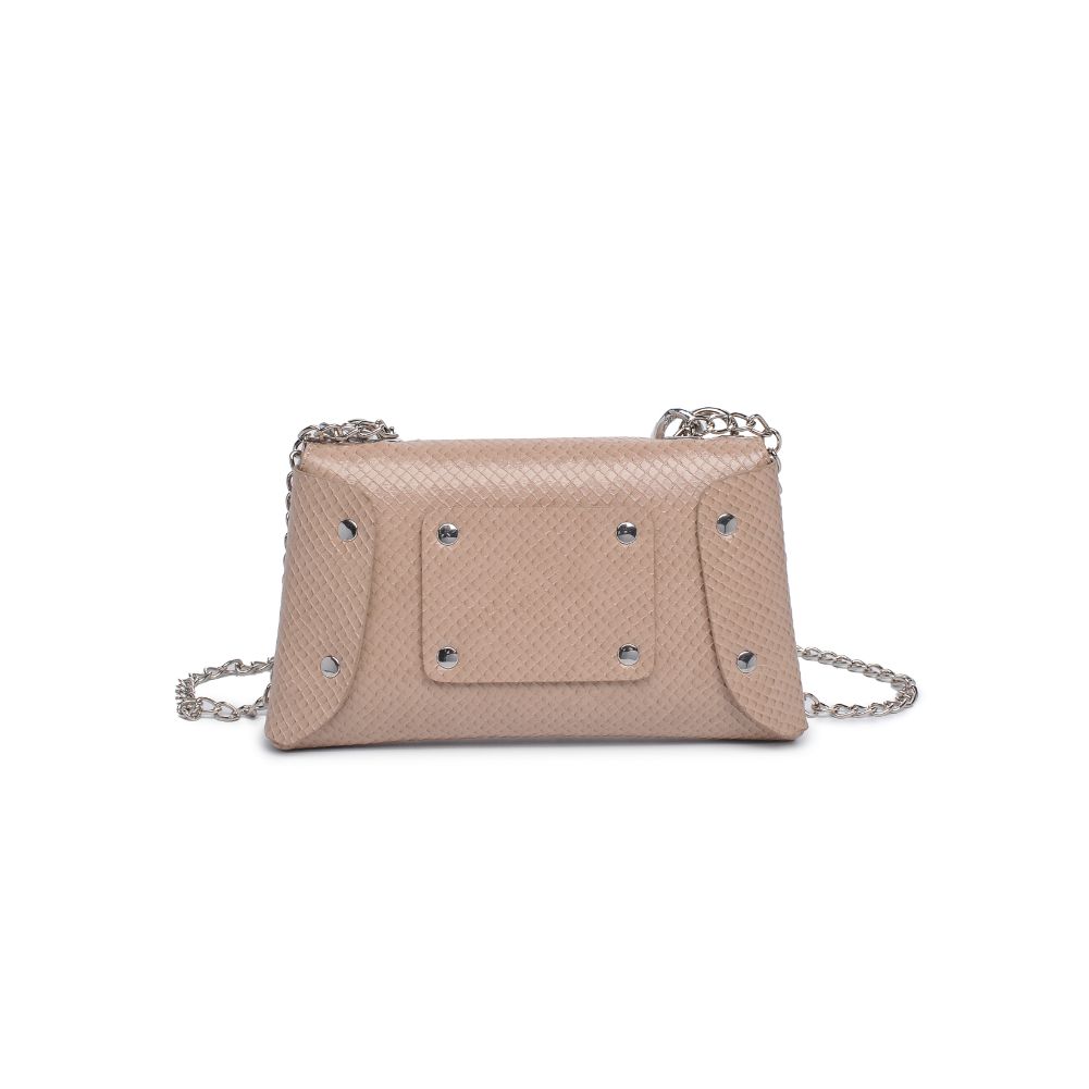 Woman wearing Nude Urban Expressions Teagan Crossbody 818209011600 View 7 | Nude