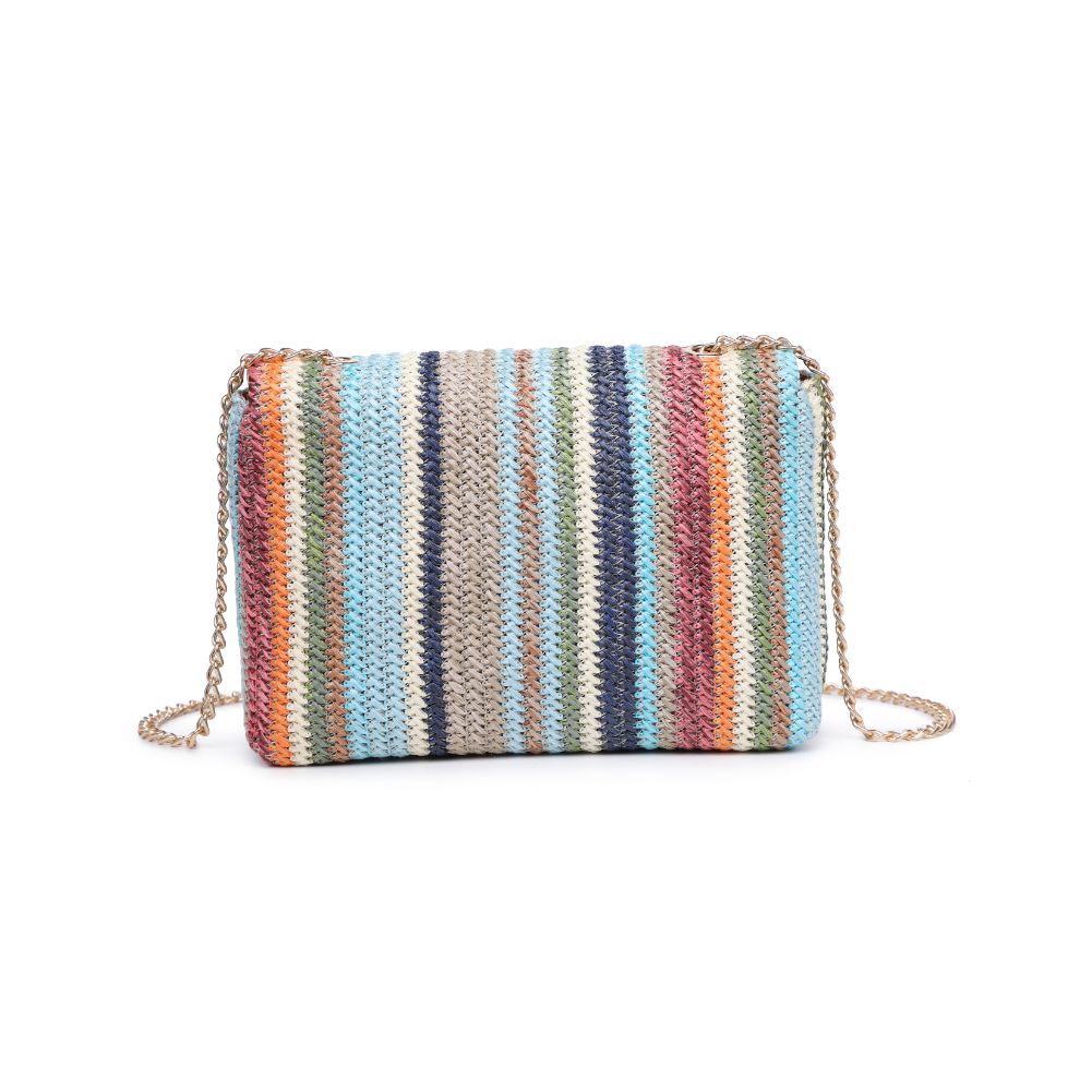 Woman wearing Blue Multi Urban Expressions Remi Crossbody 840611124074 View 7 | Blue Multi