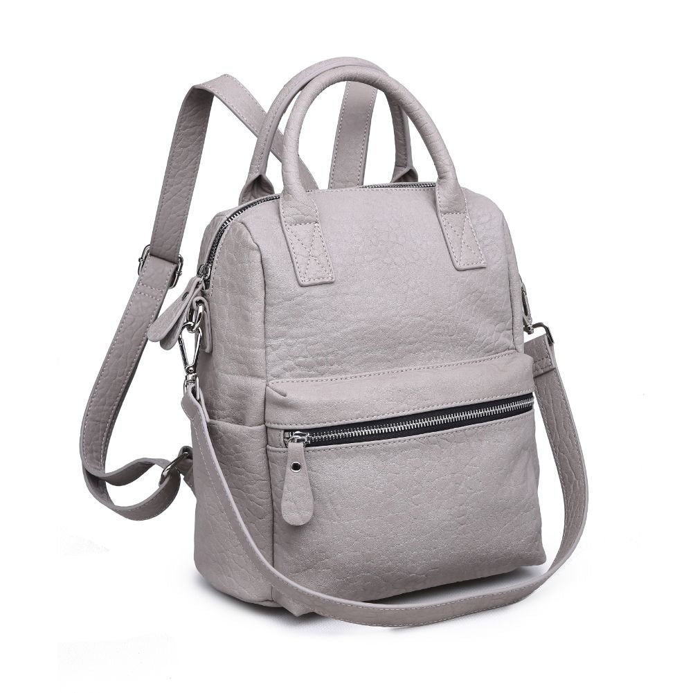 Product Image of Urban Expressions Andre Textured Backpack NA-840611164476 View 2 | Grey