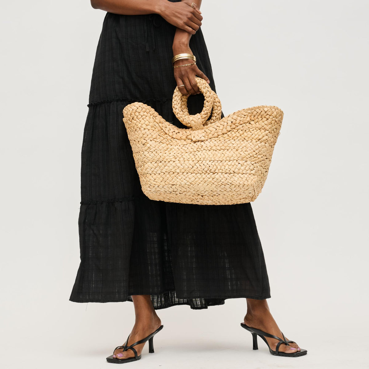 Woman wearing Natural Urban Expressions Edith Tote 840611150974 View 1 | Natural