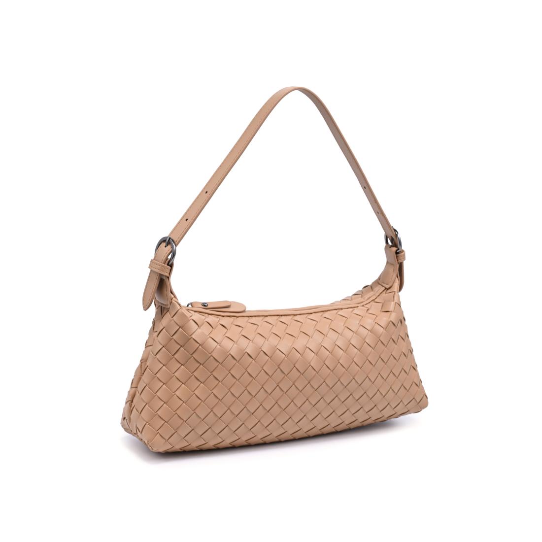 Woman wearing Camel Urban Expressions Audrey Shoulder Bag 840504204098 View 6 | Camel