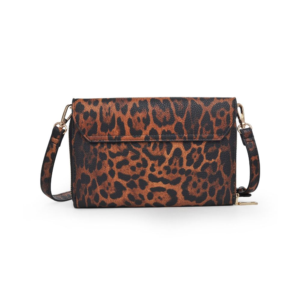 Product Image of Urban Expressions India Leopard Crossbody 840611164896 View 3 | Leopard