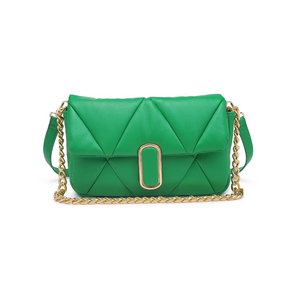 Woman wearing Kelly Green Urban Expressions Anderson Crossbody 840611121769 View 5 | Kelly Green