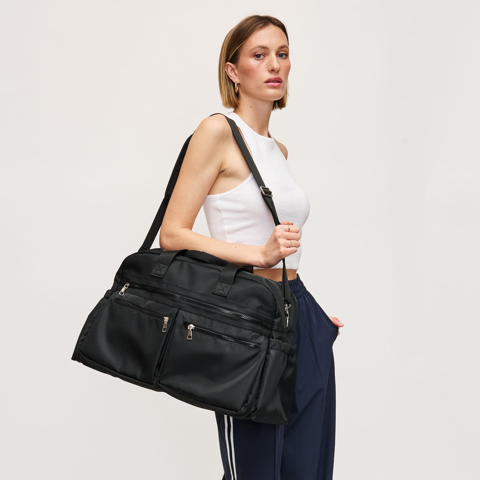 Woman wearing Black Urban Expressions Navigator Weekender 840611195456 View 1 | Black