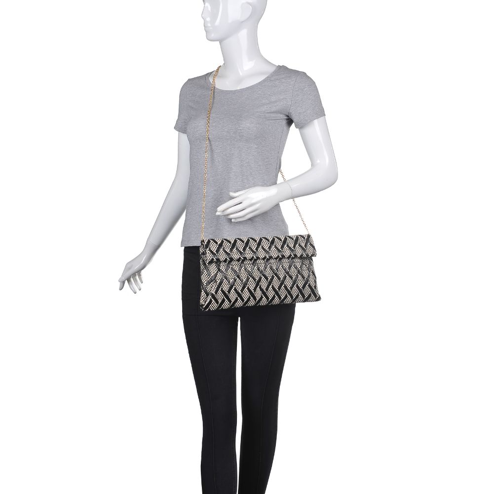Product Image of Urban Expressions Emilia Clutch 840611172211 View 5 | Black White