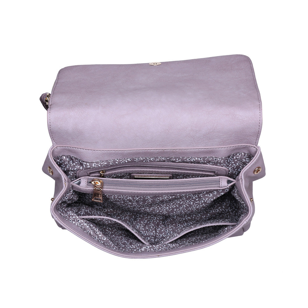 Product Image of Urban Expressions Jonah Satchel 840611144881 View 4 | Lavender